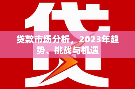 蒙阴贷款市场分析，2023年趋势、挑战与机遇