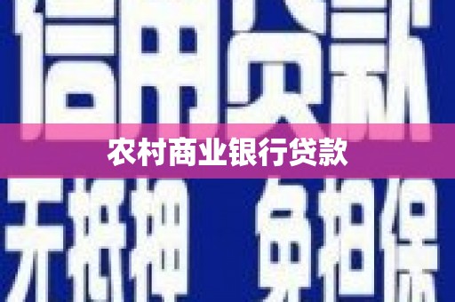 蒙阴农村商业银行贷款