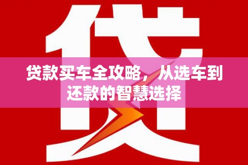 蒙阴贷款买车全攻略，从选车到还款的智慧选择