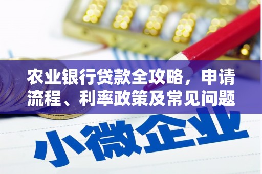 蒙阴农业银行贷款全攻略，申请流程、利率政策及常见问题解析