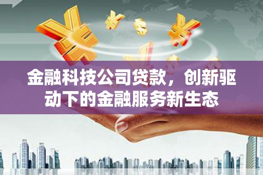 蒙阴金融科技公司贷款，创新驱动下的金融服务新生态