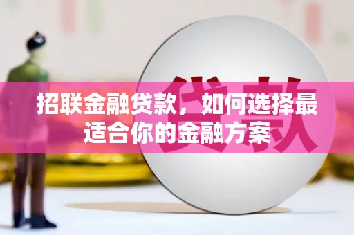 蒙阴招联金融贷款，如何选择最适合你的金融方案