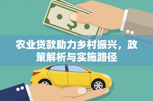 蒙阴农业贷款助力乡村振兴，政策解析与实施路径