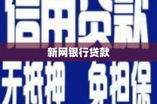 蒙阴新网银行贷款