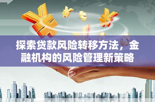 蒙阴探索贷款风险转移方法，金融机构的风险管理新策略
