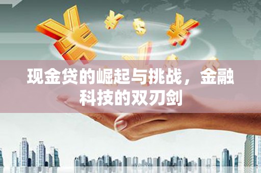 蒙阴现金贷的崛起与挑战，金融科技的双刃剑
