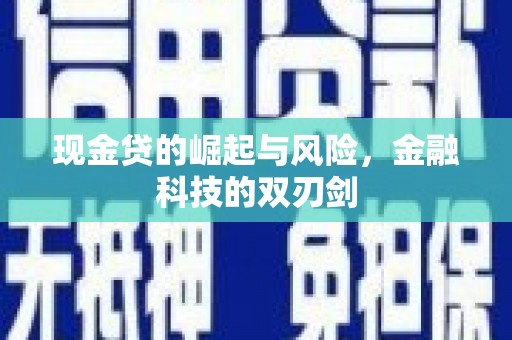 蒙阴现金贷的崛起与风险，金融科技的双刃剑