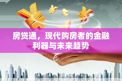 蒙阴房贷通，现代购房者的金融利器与未来趋势
