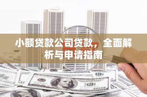 蒙阴小额贷款公司贷款，全面解析与申请指南