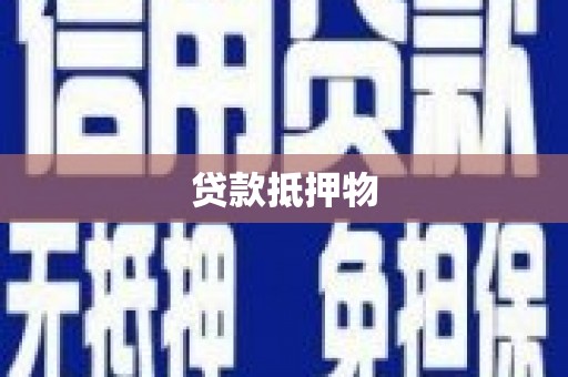 蒙阴贷款抵押物