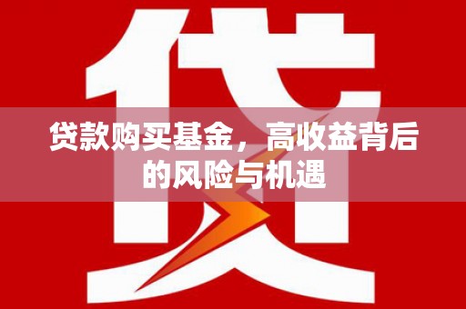 蒙阴贷款购买基金，高收益背后的风险与机遇