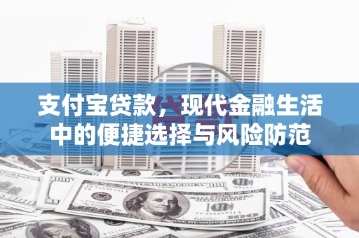 蒙阴支付宝贷款，现代金融生活中的便捷选择与风险防范
