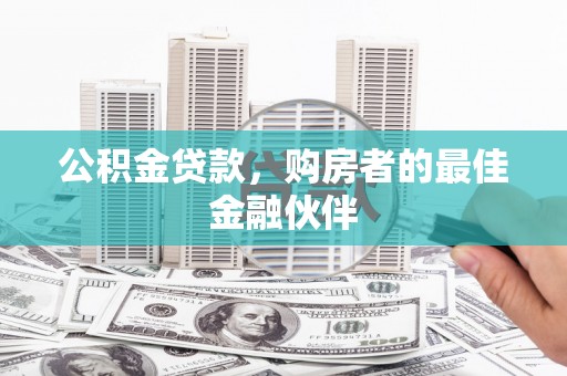 蒙阴公积金贷款，购房者的最佳金融伙伴