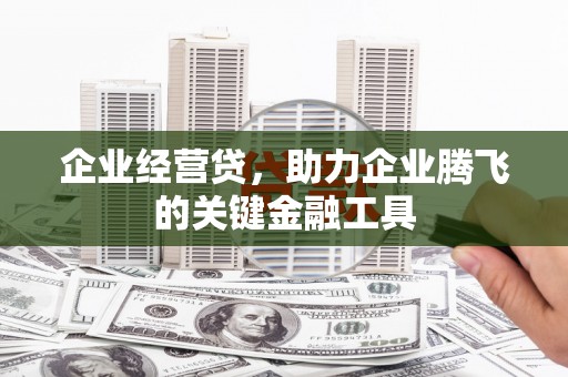 蒙阴企业经营贷，助力企业腾飞的关键金融工具