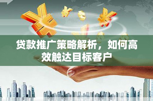 蒙阴贷款推广策略解析，如何高效触达目标客户