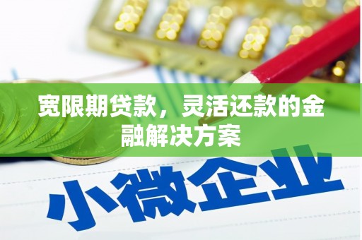 蒙阴宽限期贷款，灵活还款的金融解决方案