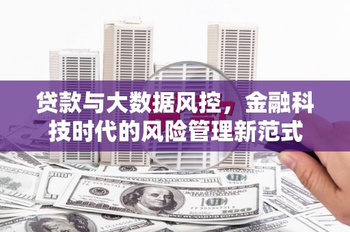蒙阴贷款与大数据风控，金融科技时代的风险管理新范式