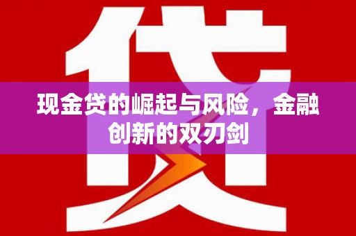 蒙阴现金贷的崛起与风险，金融创新的双刃剑