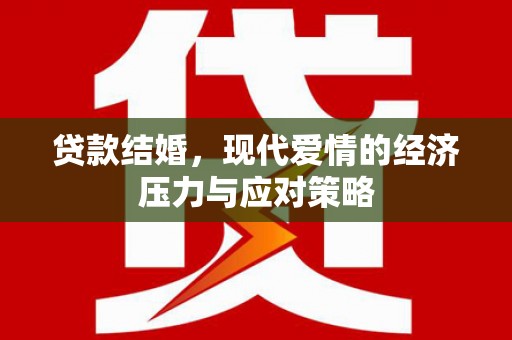 蒙阴贷款结婚，现代爱情的经济压力与应对策略