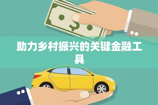 蒙阴助力乡村振兴的关键金融工具