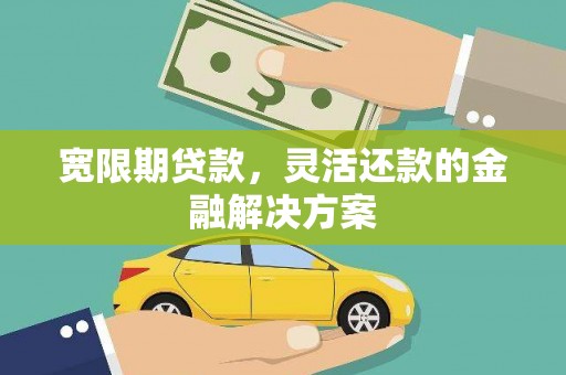 蒙阴宽限期贷款，灵活还款的金融解决方案