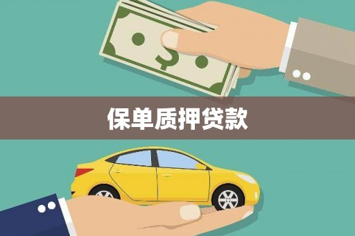 蒙阴保单质押贷款