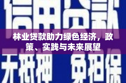 蒙阴林业贷款助力绿色经济，政策、实践与未来展望