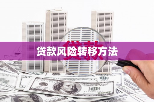 蒙阴贷款风险转移方法