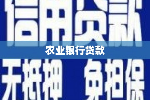 蒙阴农业银行贷款