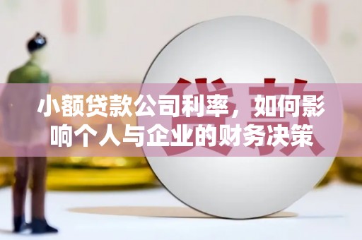 蒙阴小额贷款公司利率，如何影响个人与企业的财务决策