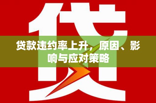 蒙阴贷款违约率上升，原因、影响与应对策略