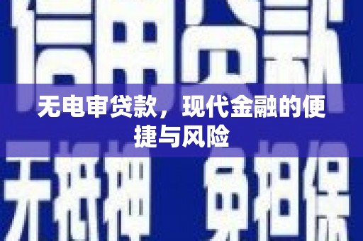 蒙阴无电审贷款，现代金融的便捷与风险