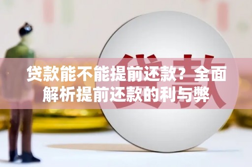 蒙阴贷款能不能提前还款？全面解析提前还款的利与弊