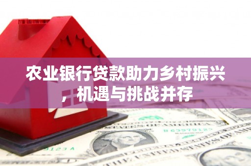 蒙阴农业银行贷款助力乡村振兴，机遇与挑战并存