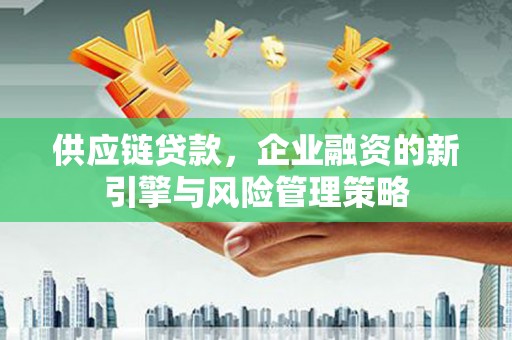 蒙阴供应链贷款，企业融资的新引擎与风险管理策略