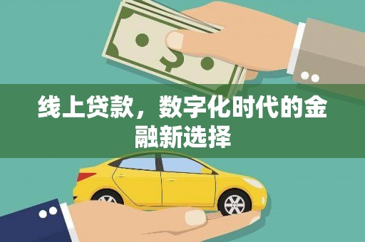 蒙阴线上贷款，数字化时代的金融新选择