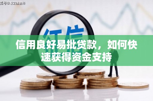 蒙阴信用良好易批贷款，如何快速获得资金支持