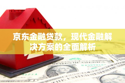 蒙阴京东金融贷款，现代金融解决方案的全面解析