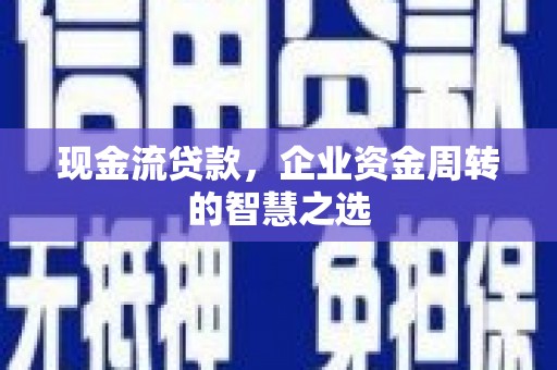 蒙阴现金流贷款，企业资金周转的智慧之选