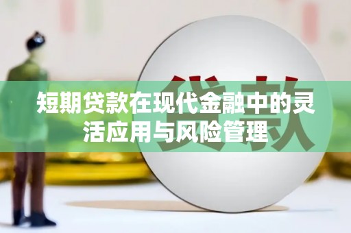 蒙阴短期贷款在现代金融中的灵活应用与风险管理