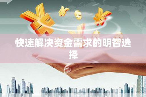 蒙阴快速解决资金需求的明智选择