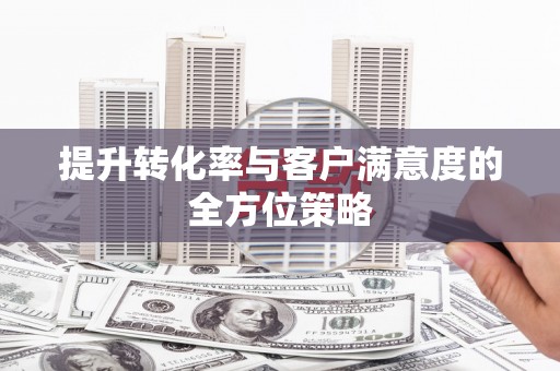 蒙阴提升转化率与客户满意度的全方位策略