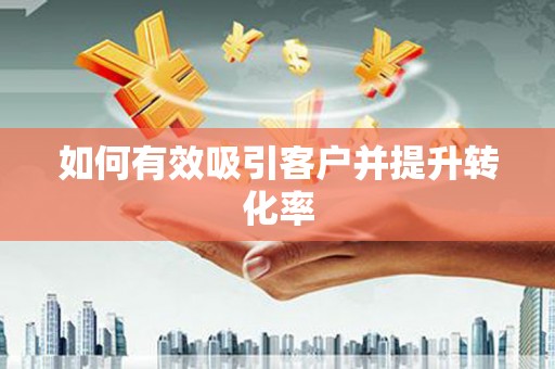 蒙阴如何有效吸引客户并提升转化率