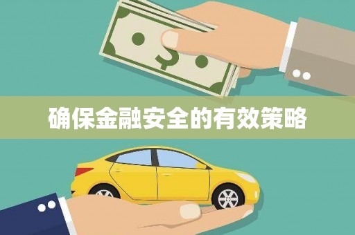 蒙阴确保金融安全的有效策略
