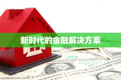 蒙阴新时代的金融解决方案