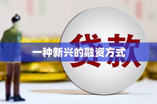 蒙阴一种新兴的融资方式