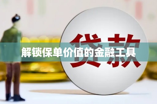蒙阴解锁保单价值的金融工具